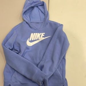 Nike blue/purple hoodie size large girls